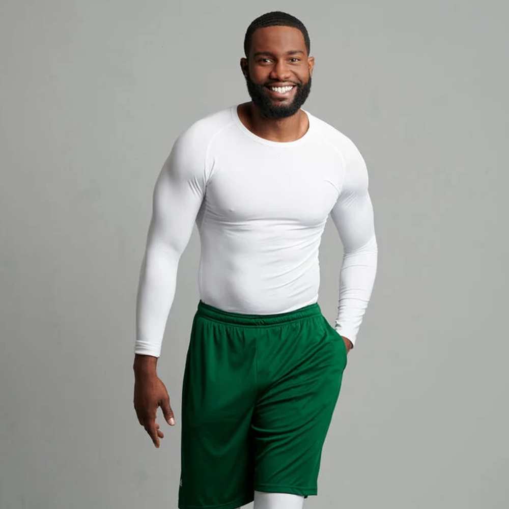 Wholesale Long Sleeve White Compression Men Shirt